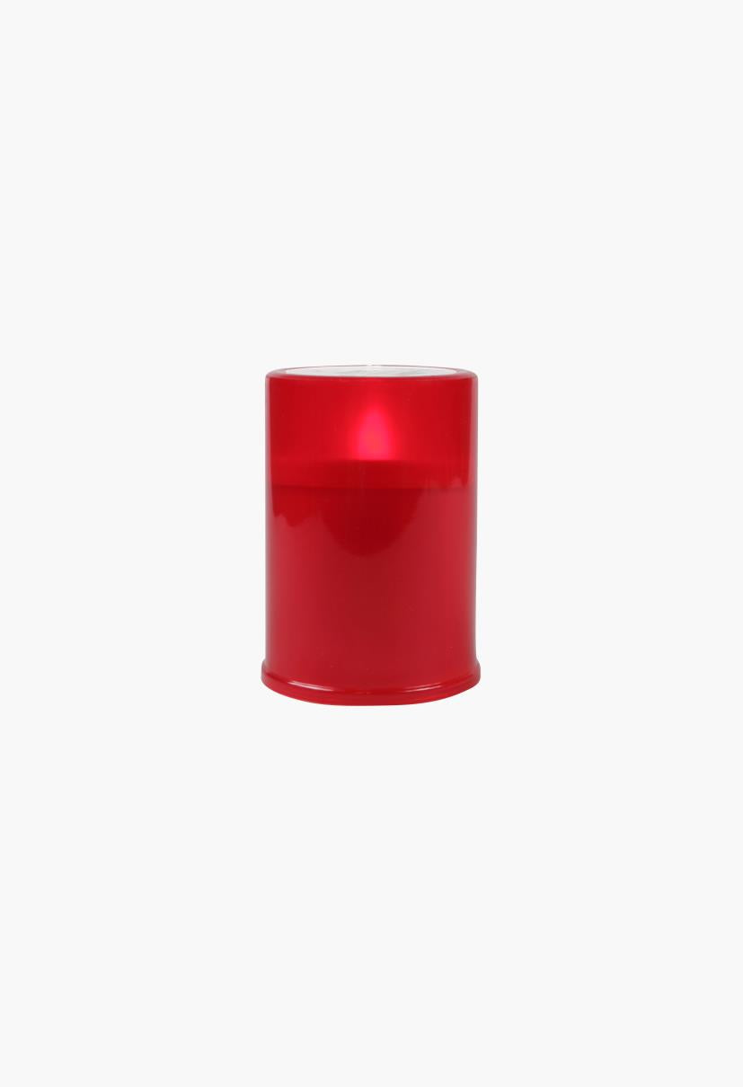Rouwlicht op batterij rood display