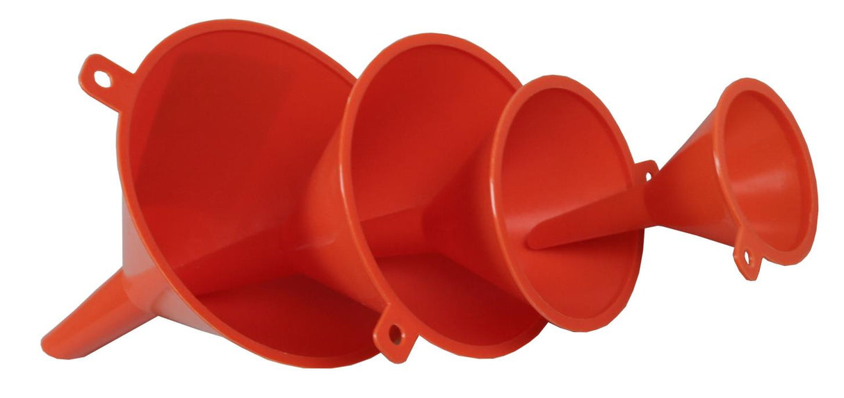 Trechterset 4 dlg oranje