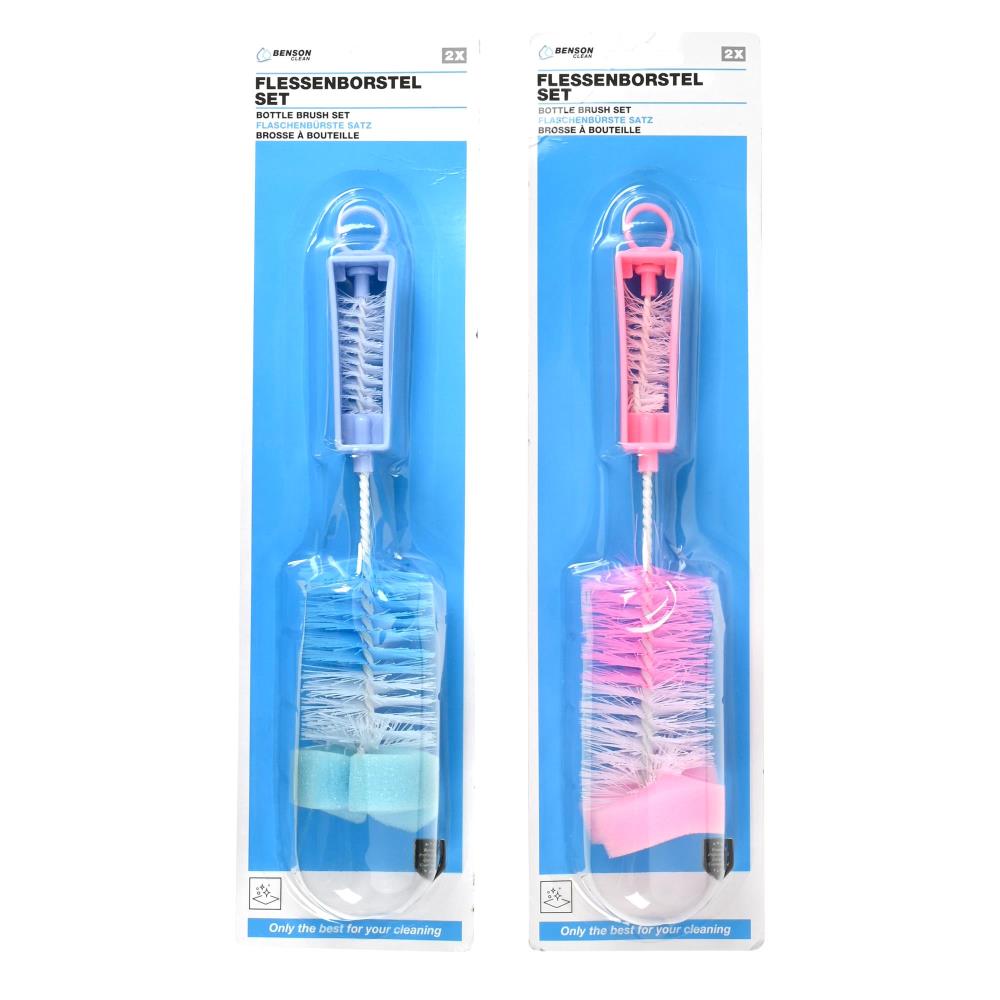 Flessenborstel set 2 dlg mix
