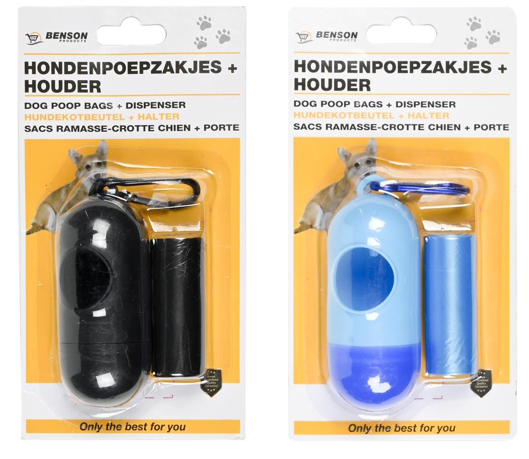 Hundekotbeutel + Halter Mix