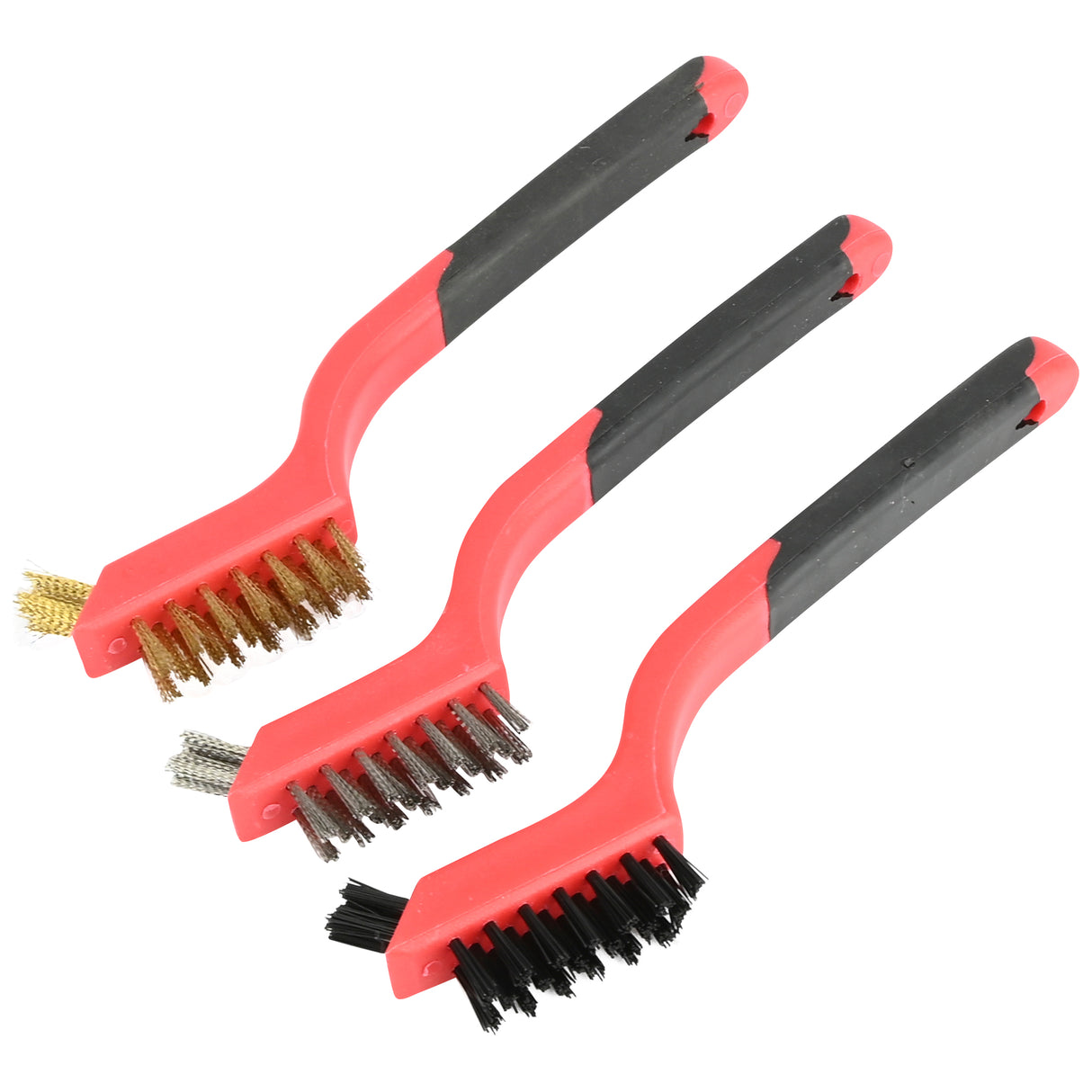 Brush set 3 pcs nylon, ss, brash