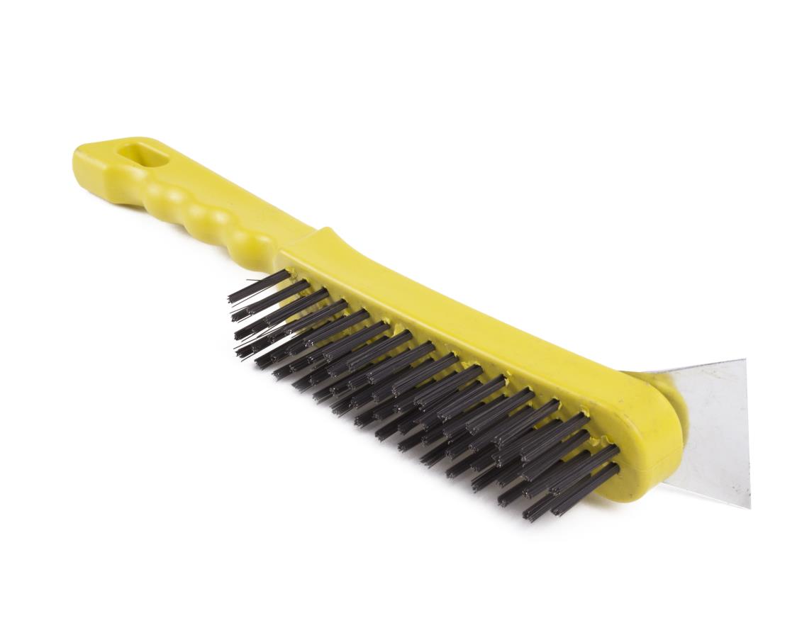 Brosse métallique avec grattoir BBQ profi