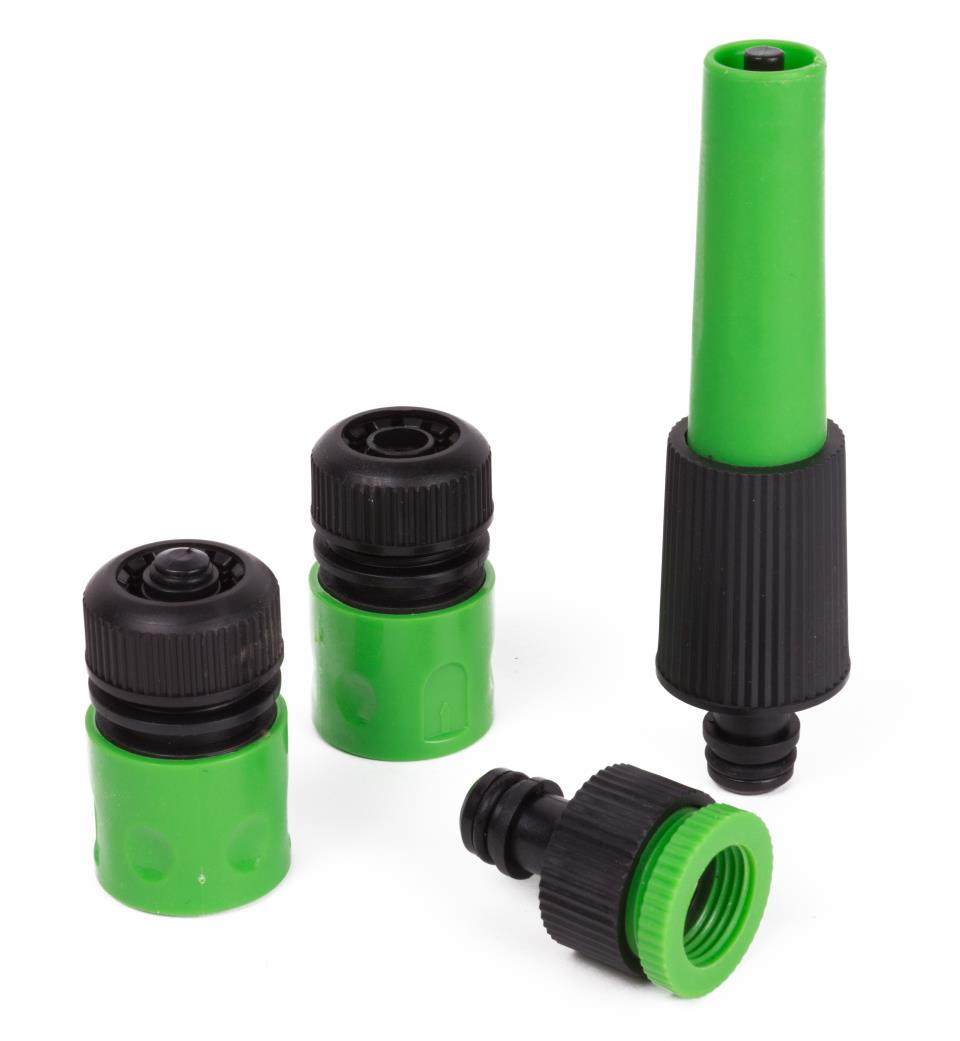 Gartenschlauch Stecksystem 1/2" 4-tlg Aktion
