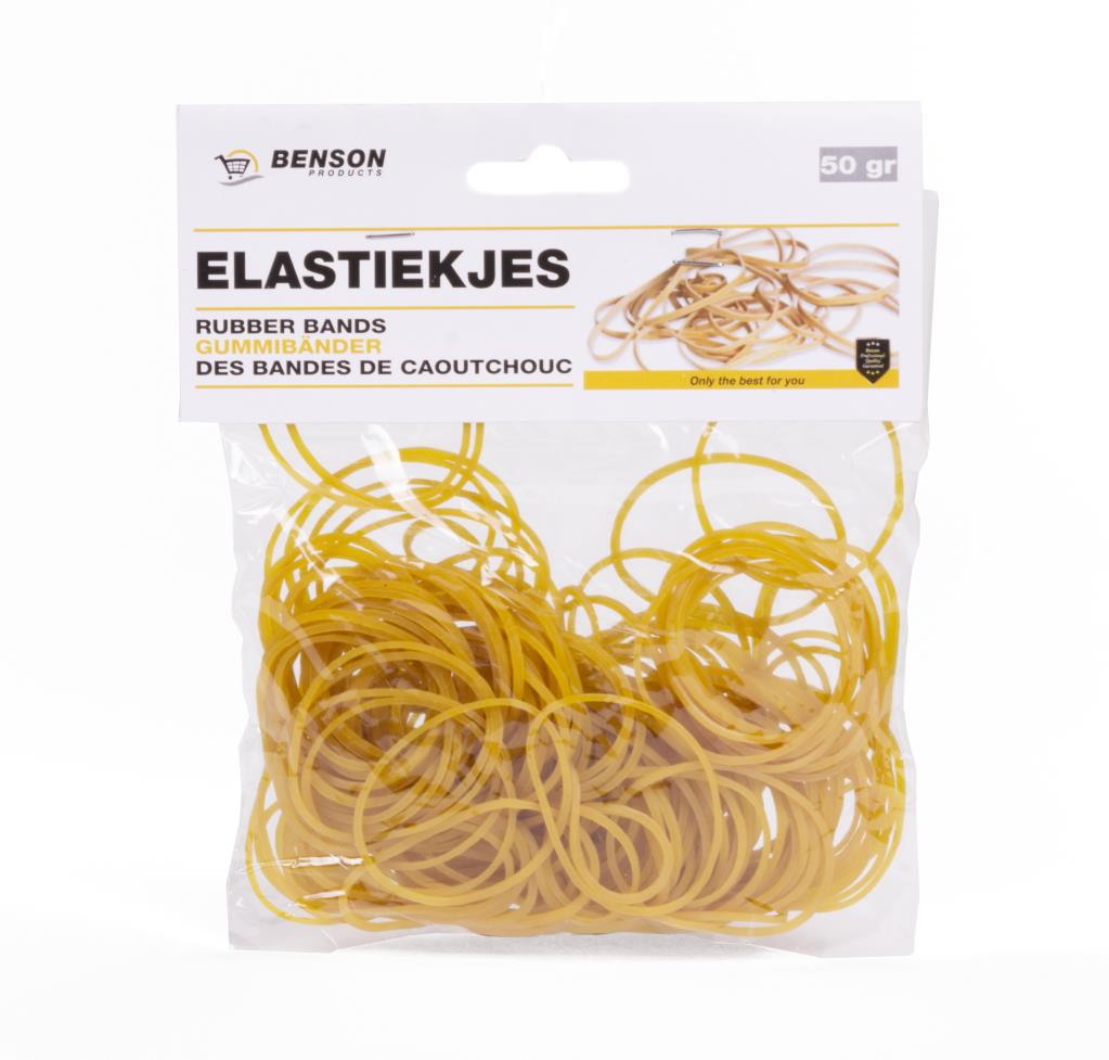 Elastiekjes 50 gr naturel