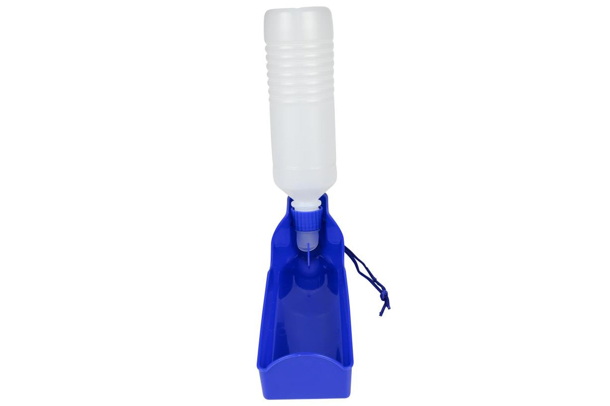 Bouteille portabel pour chien bleu