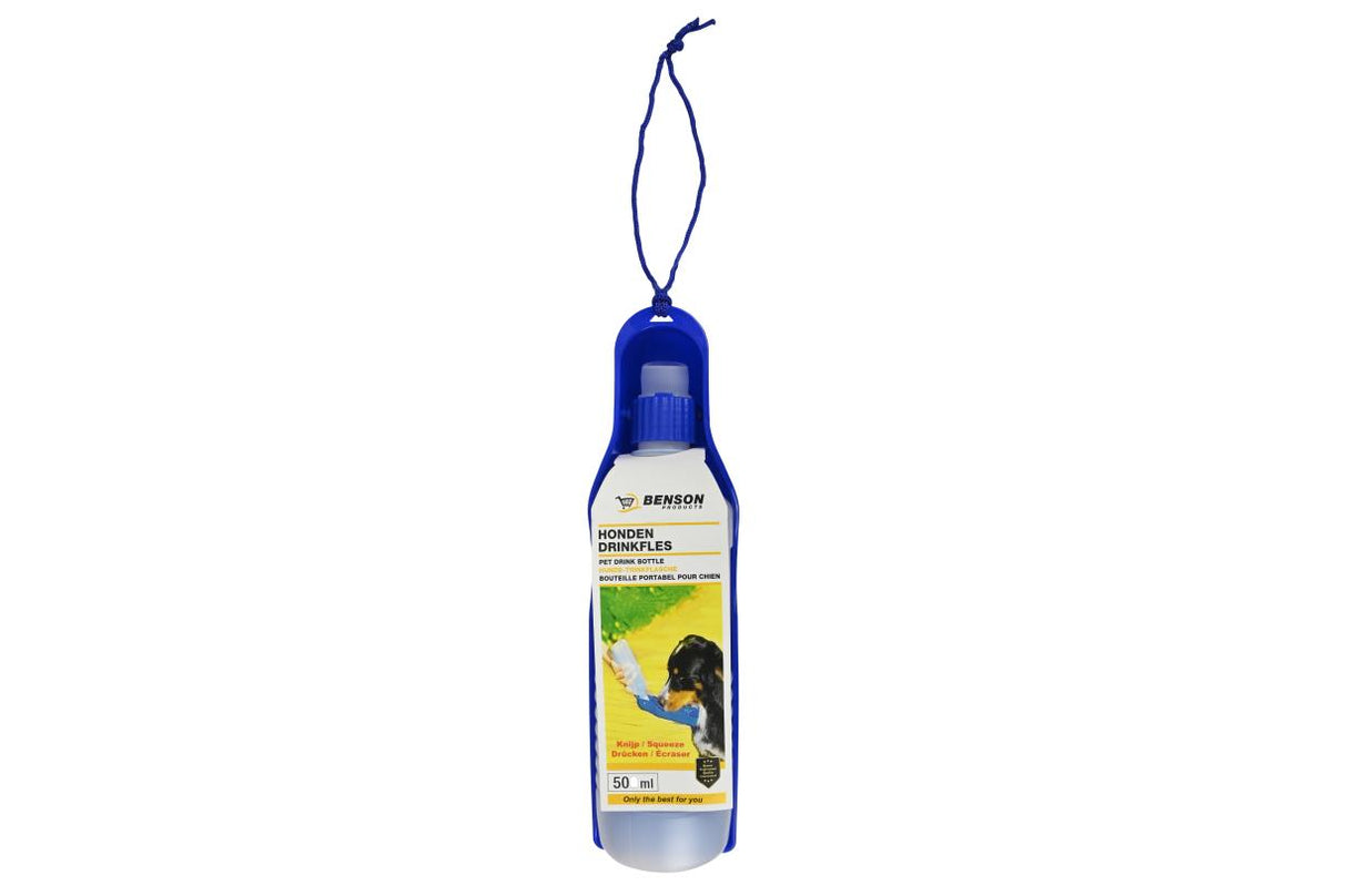 Bouteille portabel pour chien bleu
