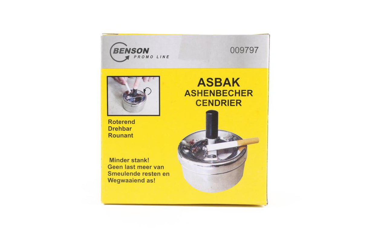 Ashtray rotating