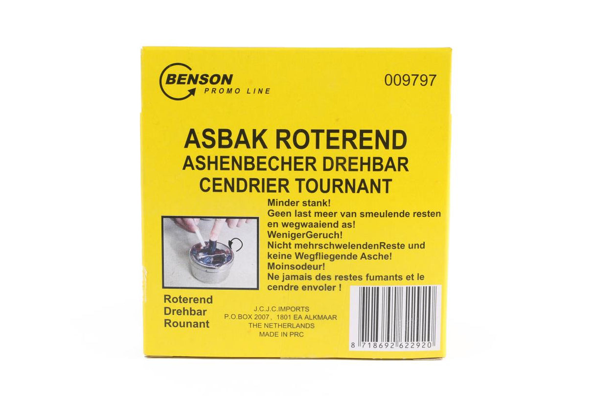 Ashtray rotating