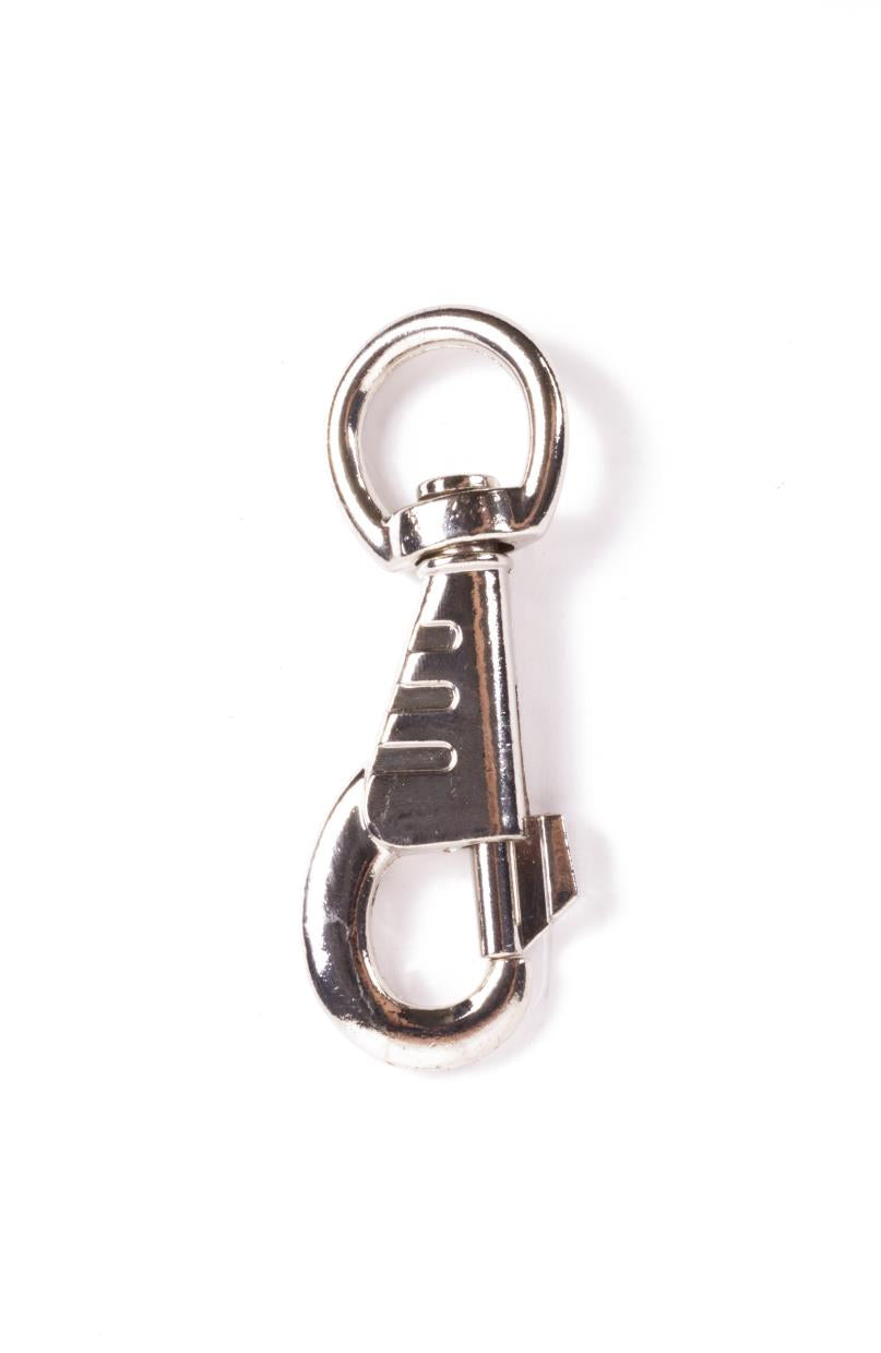 Carabine hook 8,5 cm silver