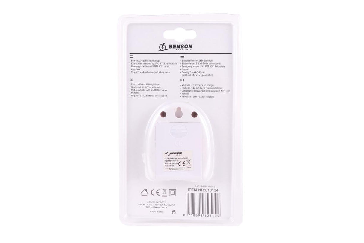 Night licht sensor battery