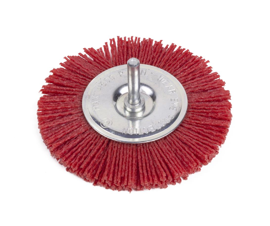Nylon wheel brush for drill 100 mm