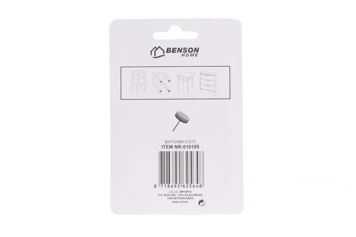 Anti-scratch felt nail-on 8 pcs 24 mm