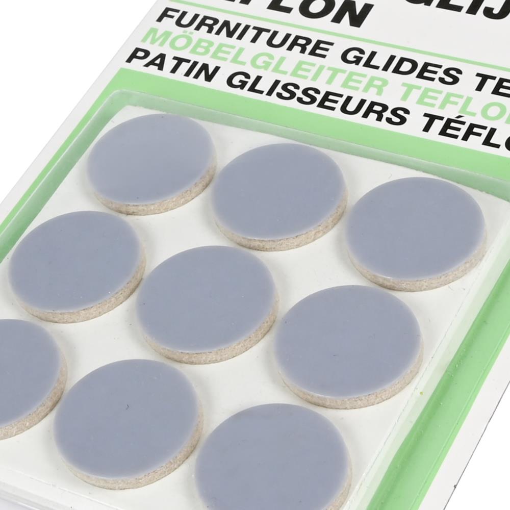 Patins anti-rayure PE 18 pcs ø25 mm