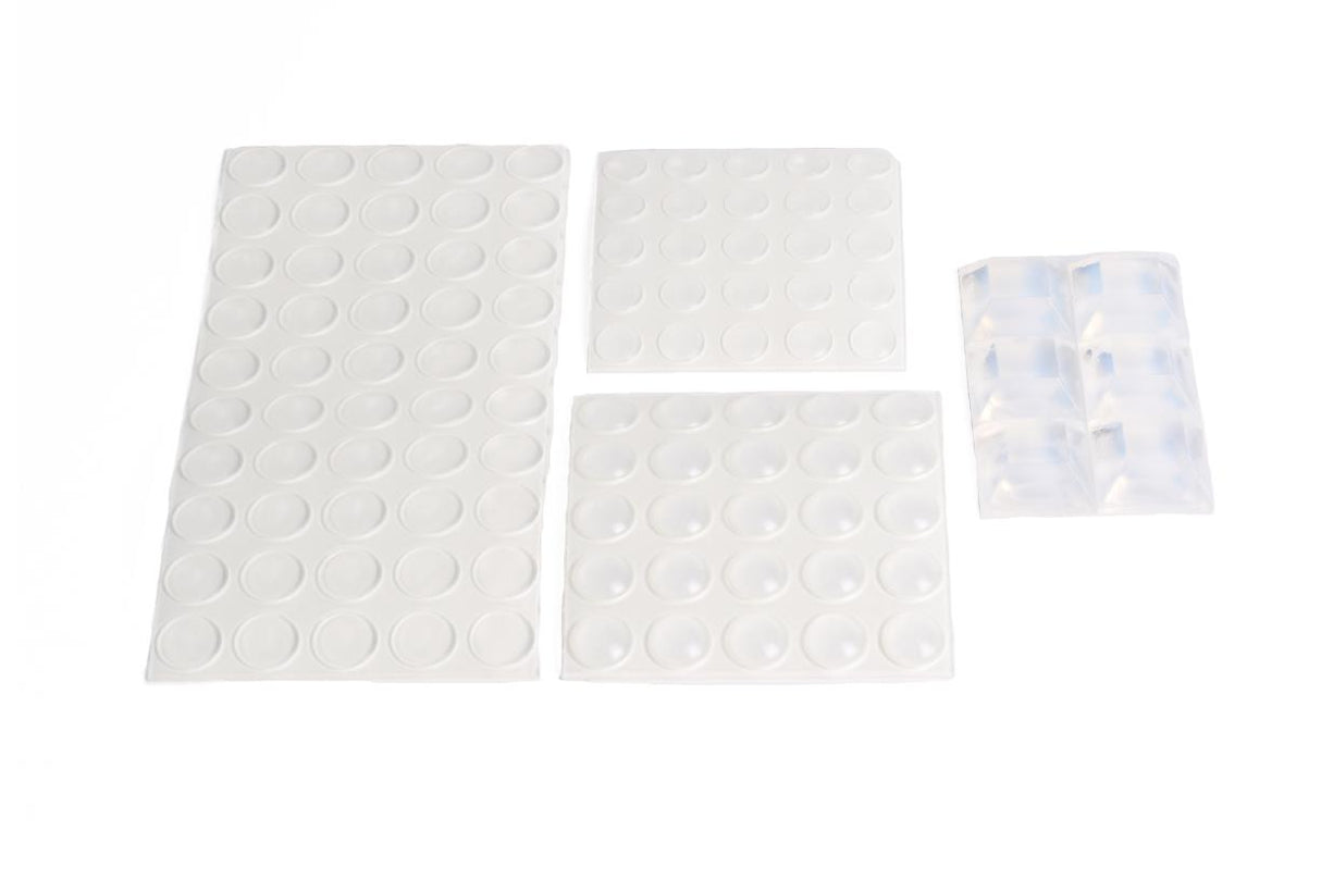 Bumper pads 106 pcs transparent sorted