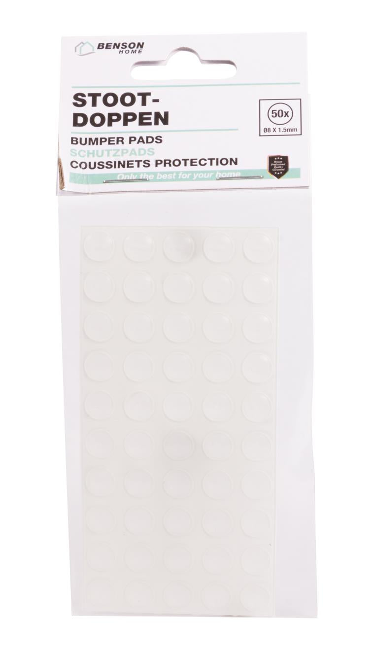 Coussinets protection 50 pcs transparent ø 8 x 1.5 mm