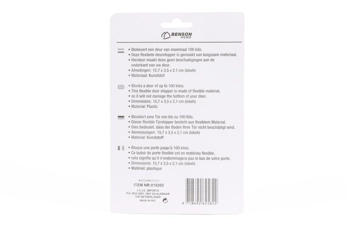 Cale-porte 21 mm transparent