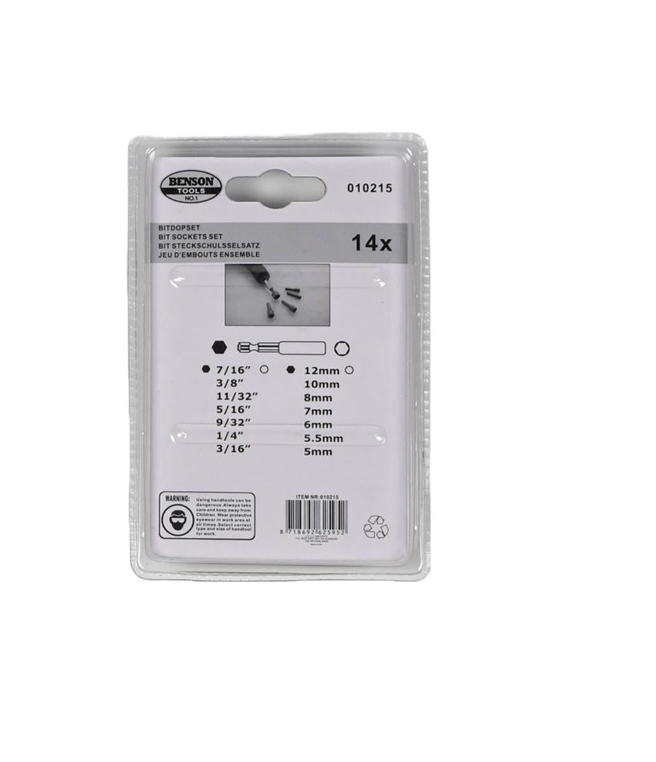 Bits - socket set 14 pcs
