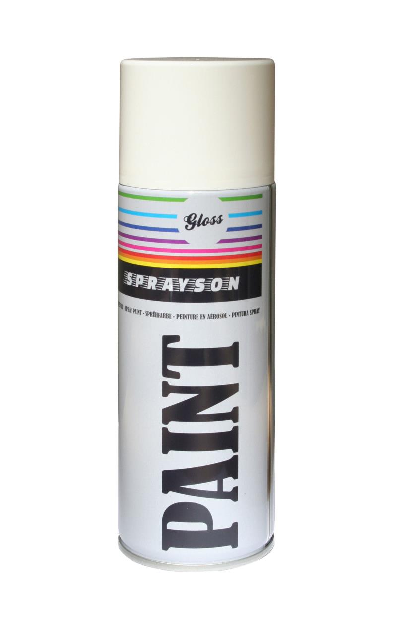 Verf spuitbus 400 ml RAL9010 HG wit