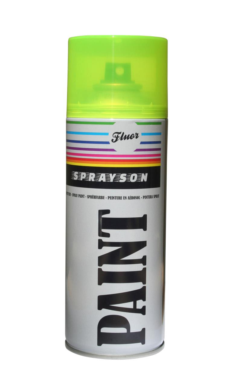 Verf spuitbus 400 ml fluor geel