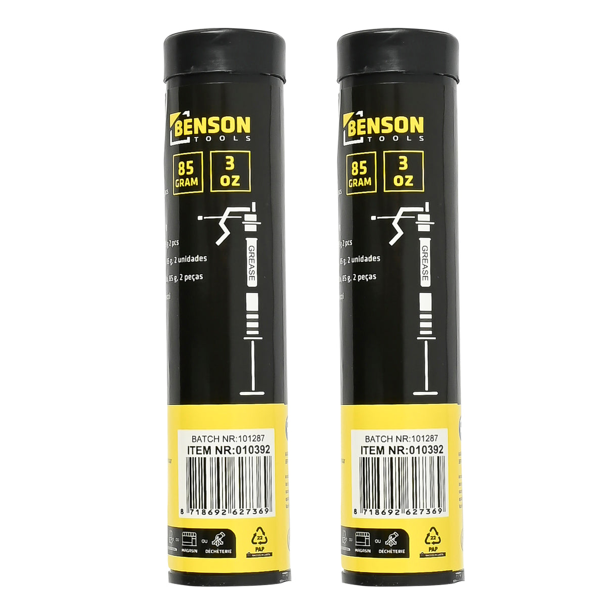 Grease cartridges for grease gun 85 grams 2 pcs