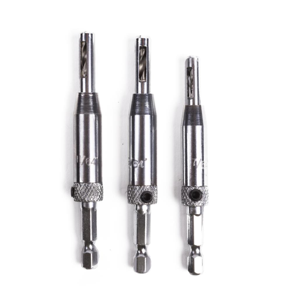 Drill set for hinge 3 pcs