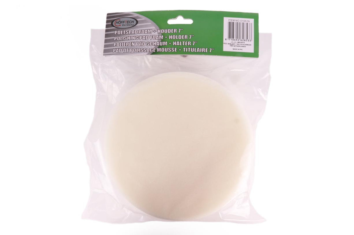 Poetspad foam ø180 mm + houder