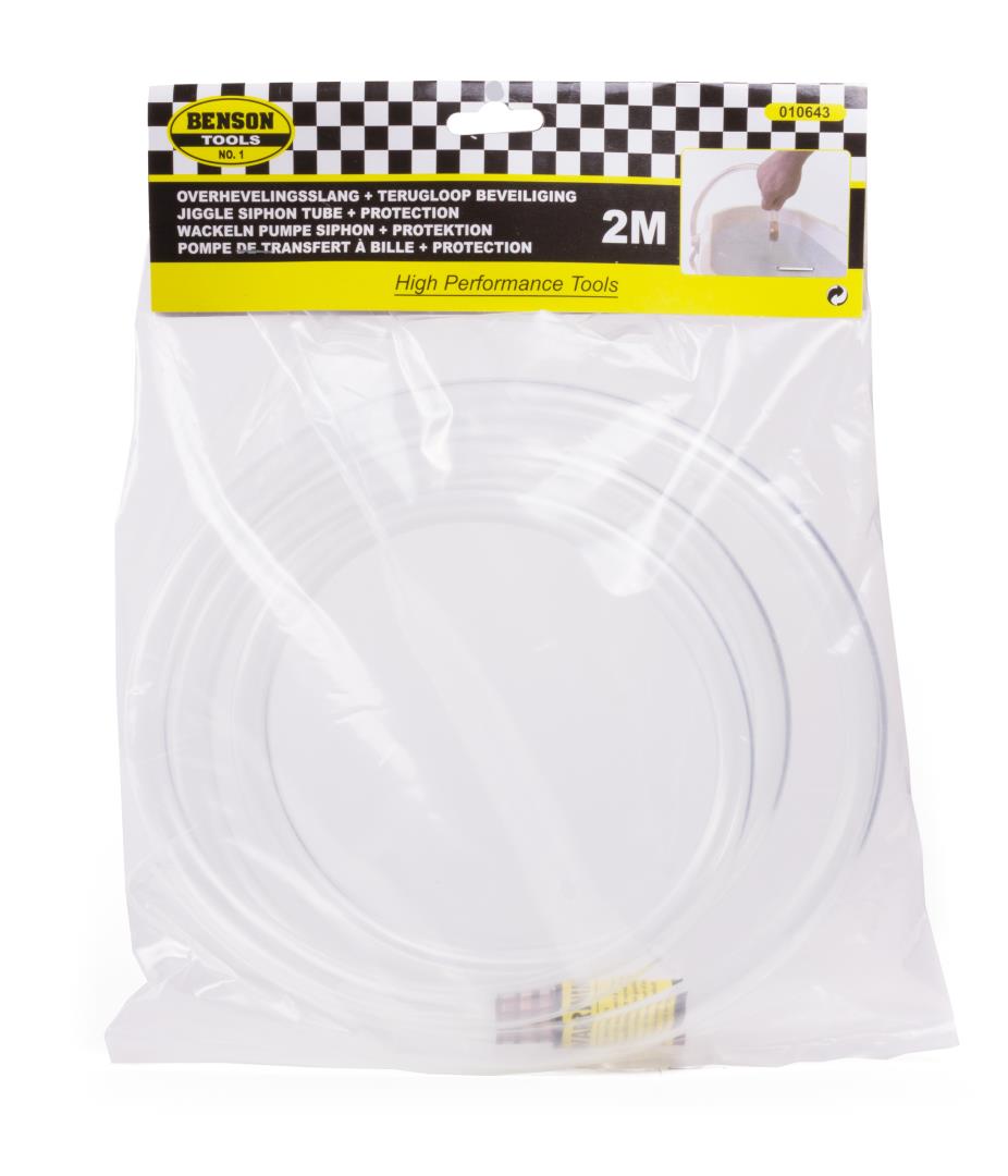 Jiggle siphon tube with backflow protection
