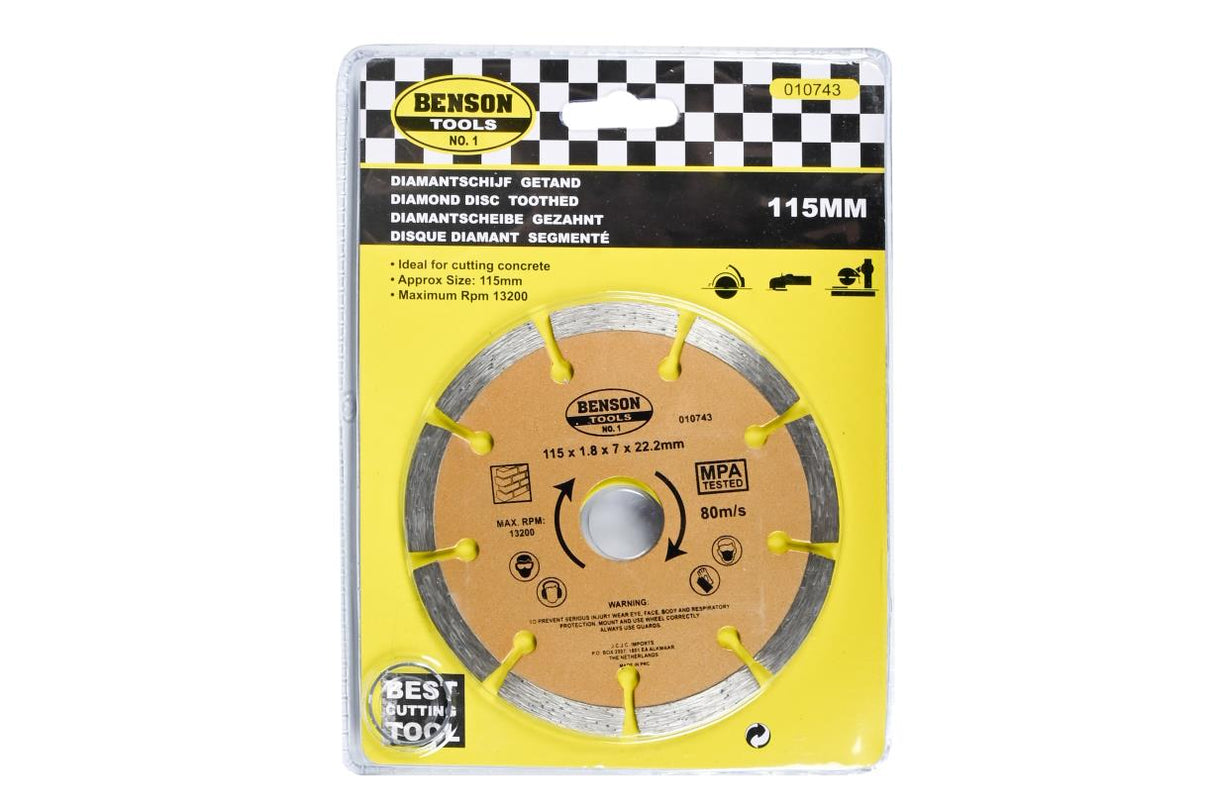 Disque diamant 115 mm segmenté