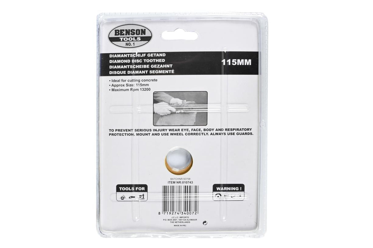 Disque diamant 115 mm segmenté