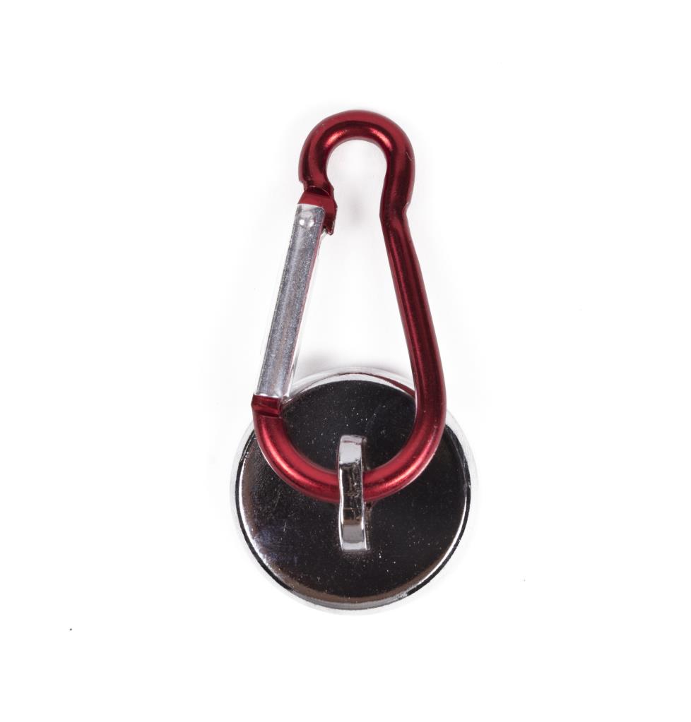 Magnet with carabiner hook 25 mm
