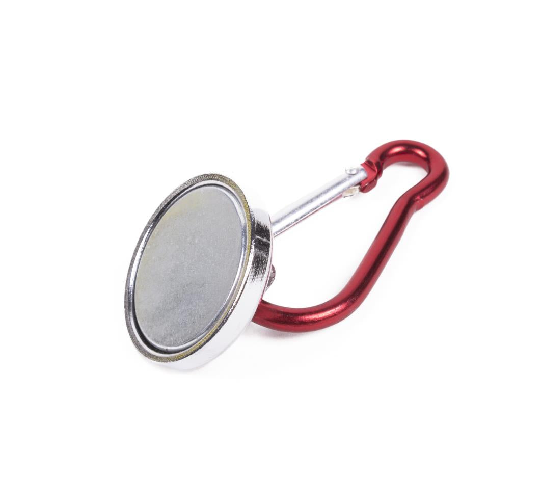 Magnet with carabiner hook 25 mm