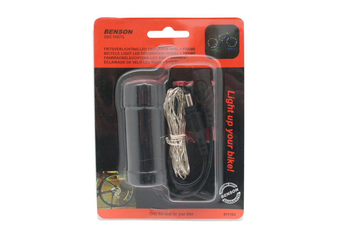 Fahrradbeleuchtung LED Dekoration Rad + Rahmen