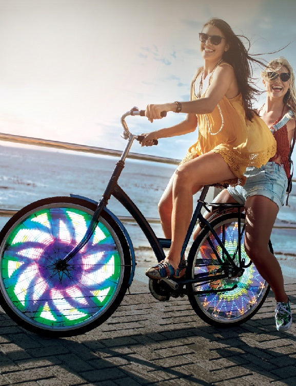 LED Fahrradbeleuchtung Farbe Rad 32 Muster