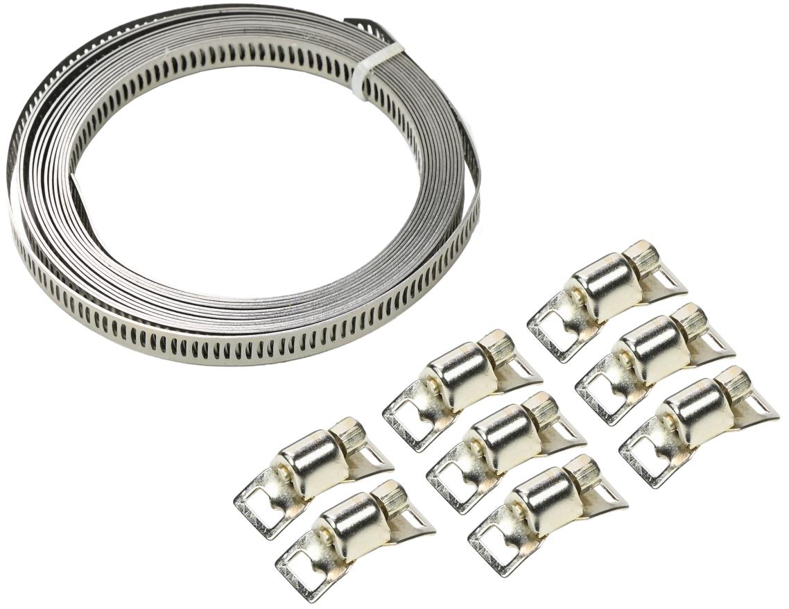 Schlauchschellen-Set universal 8 mm x 3 m 9-tlg