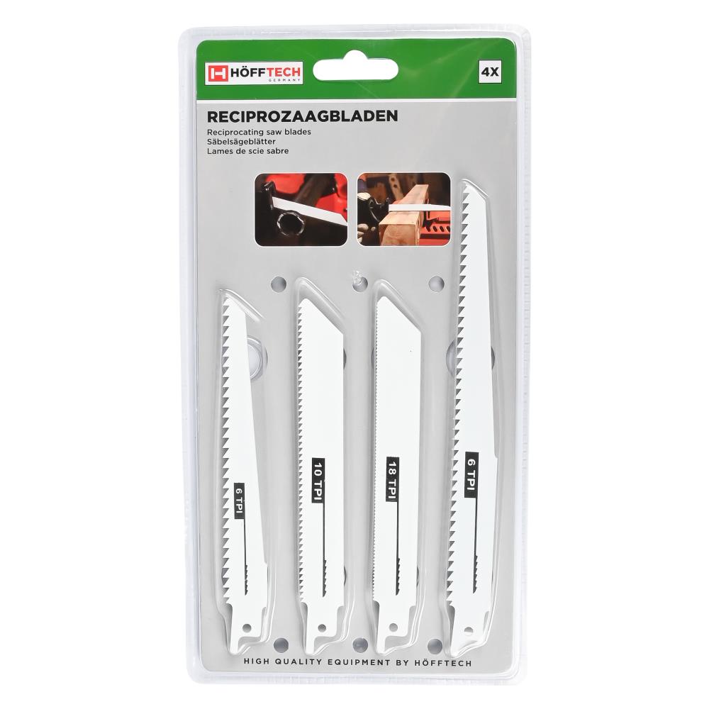 Lames de scie sabre 4 pcs bois et métal