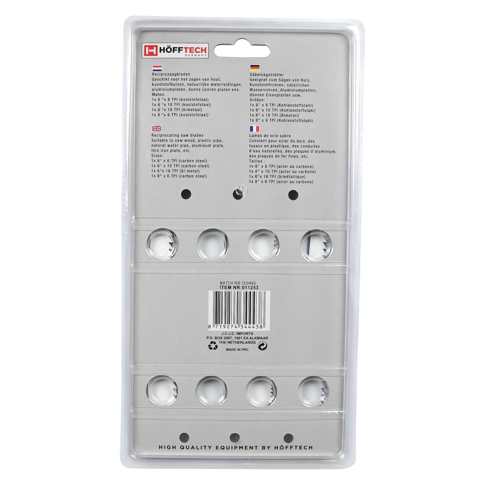 Lames de scie sabre 4 pcs bois et métal