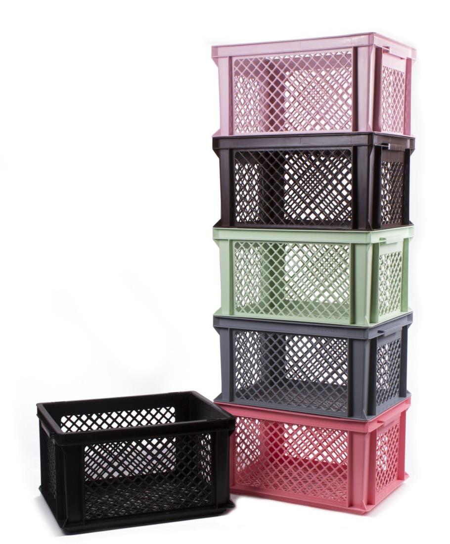 Fahrradkorb Plastik 40 x 30 x 22 cm schwarz