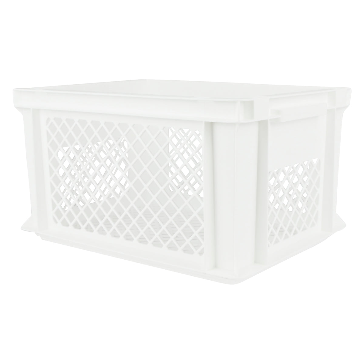 Caisse vélo plastique blanc 40 x 30 x 22 cm blanc