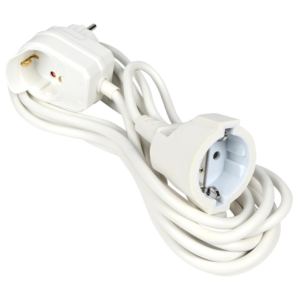 Extension cord + earth 3 x 1 + socket 5 m