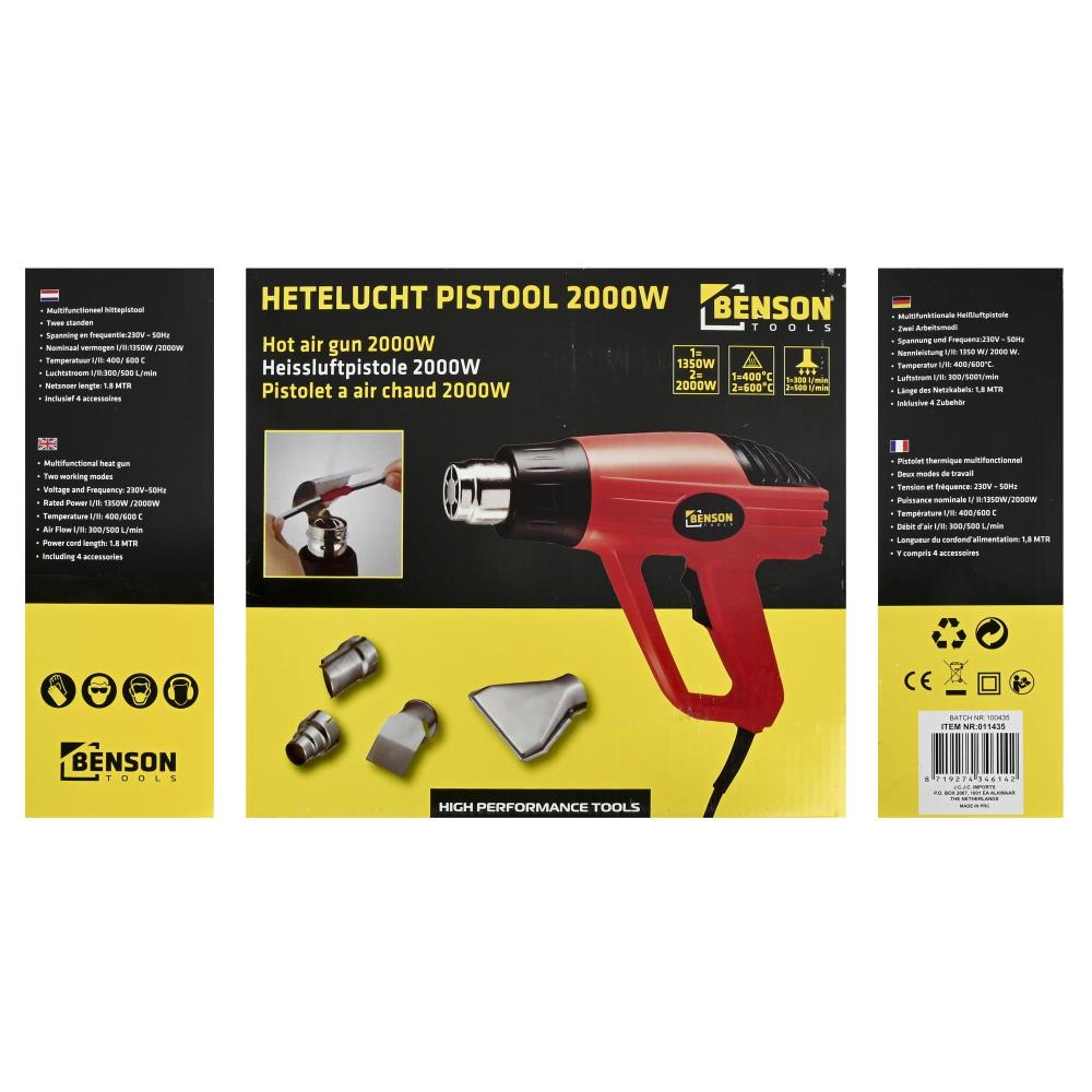 Hot air gun 2000W