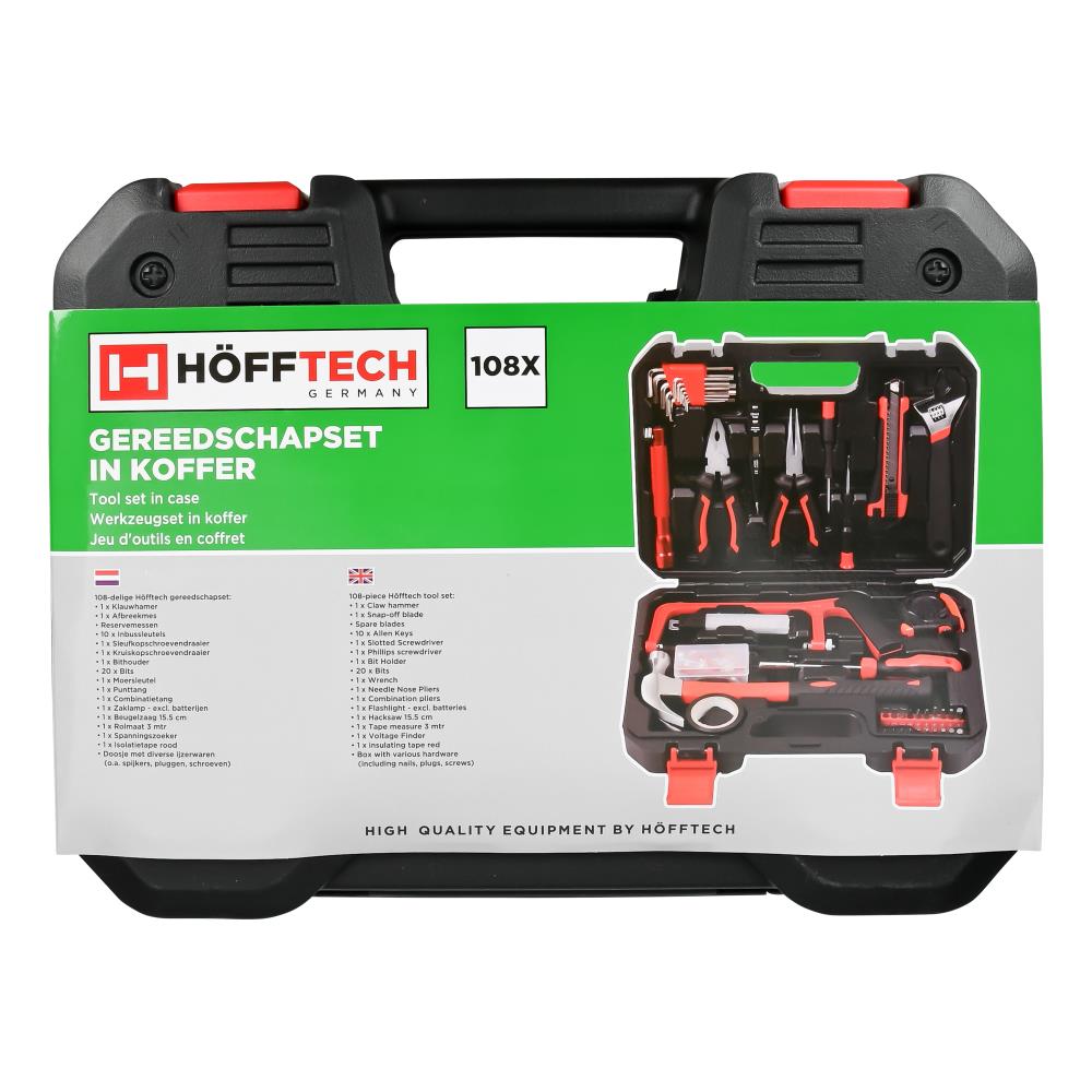 Gereedschapset 108 dlg koffer