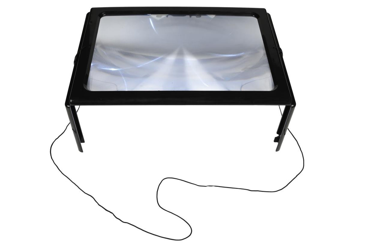Leselupe A4 4 x LED