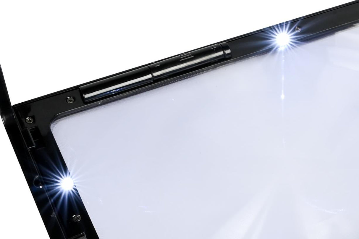 Leselupe A4 4 x LED