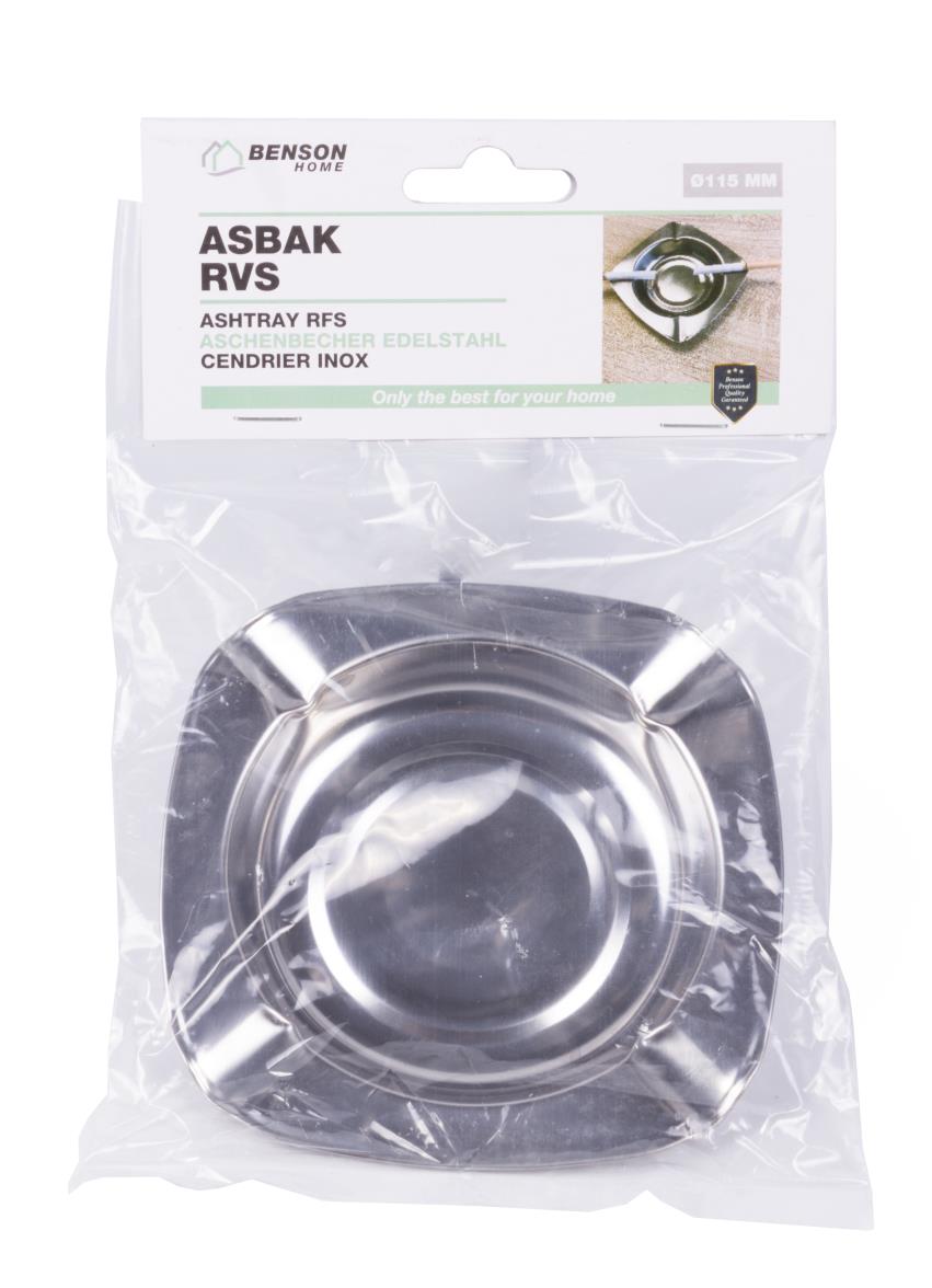 Asbak RVS ø115 mm