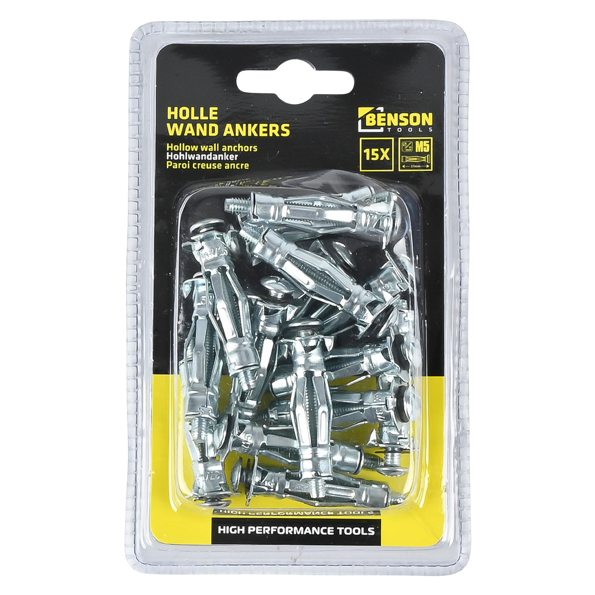 Hollewand ankers M5 x 37 mm 15 dlg