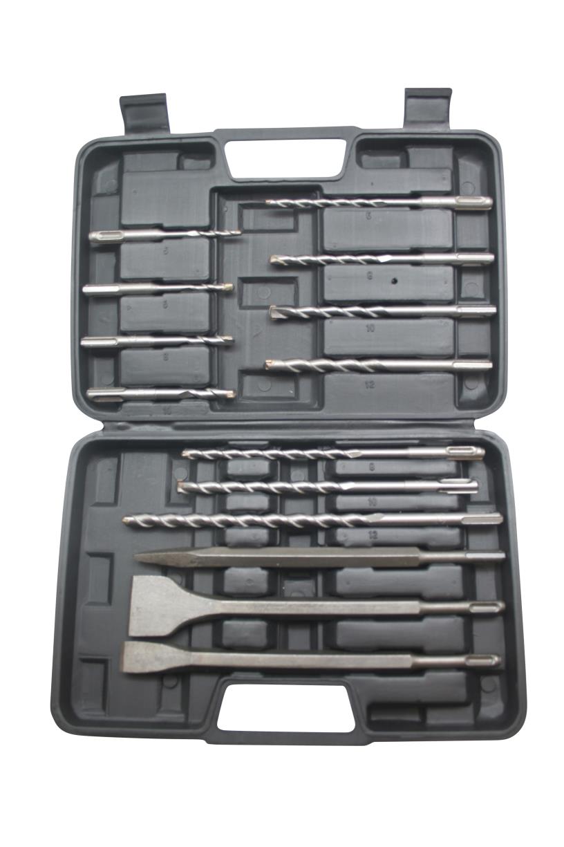 Drill set chisel + SDS 14 pcs