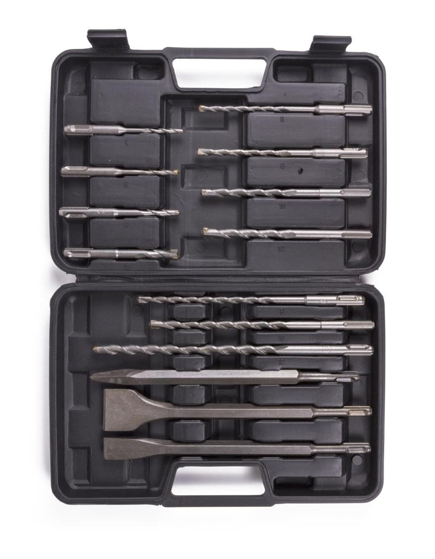 Drill set chisel + SDS 14 pcs