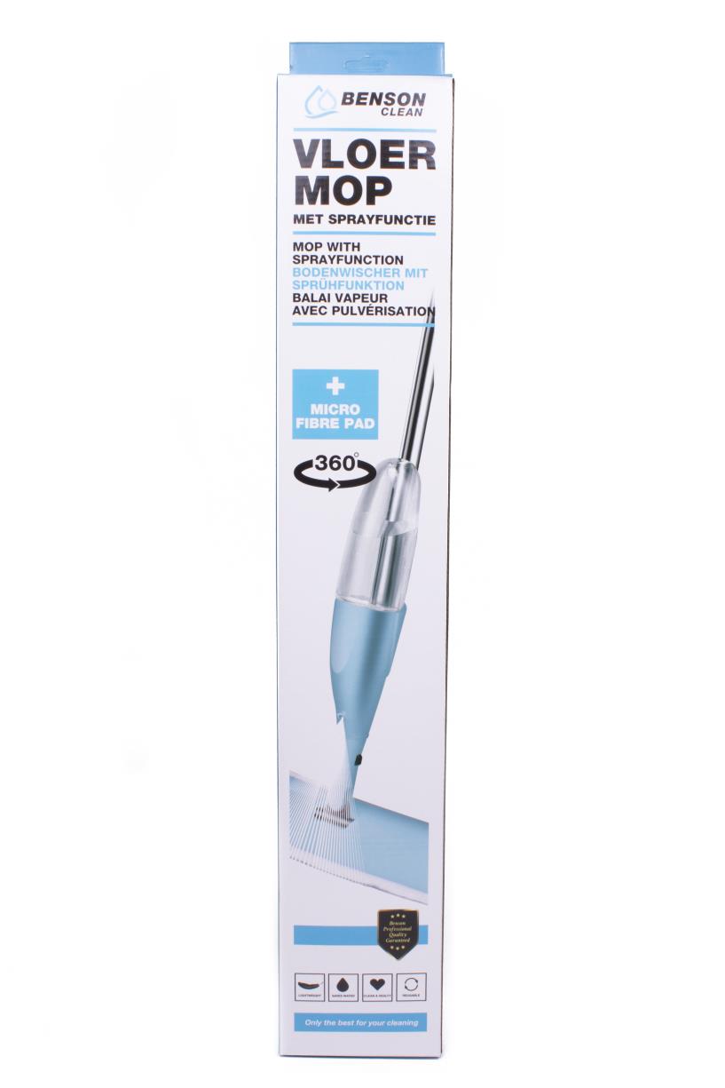 Mop with sprayfunction + microfibre pad