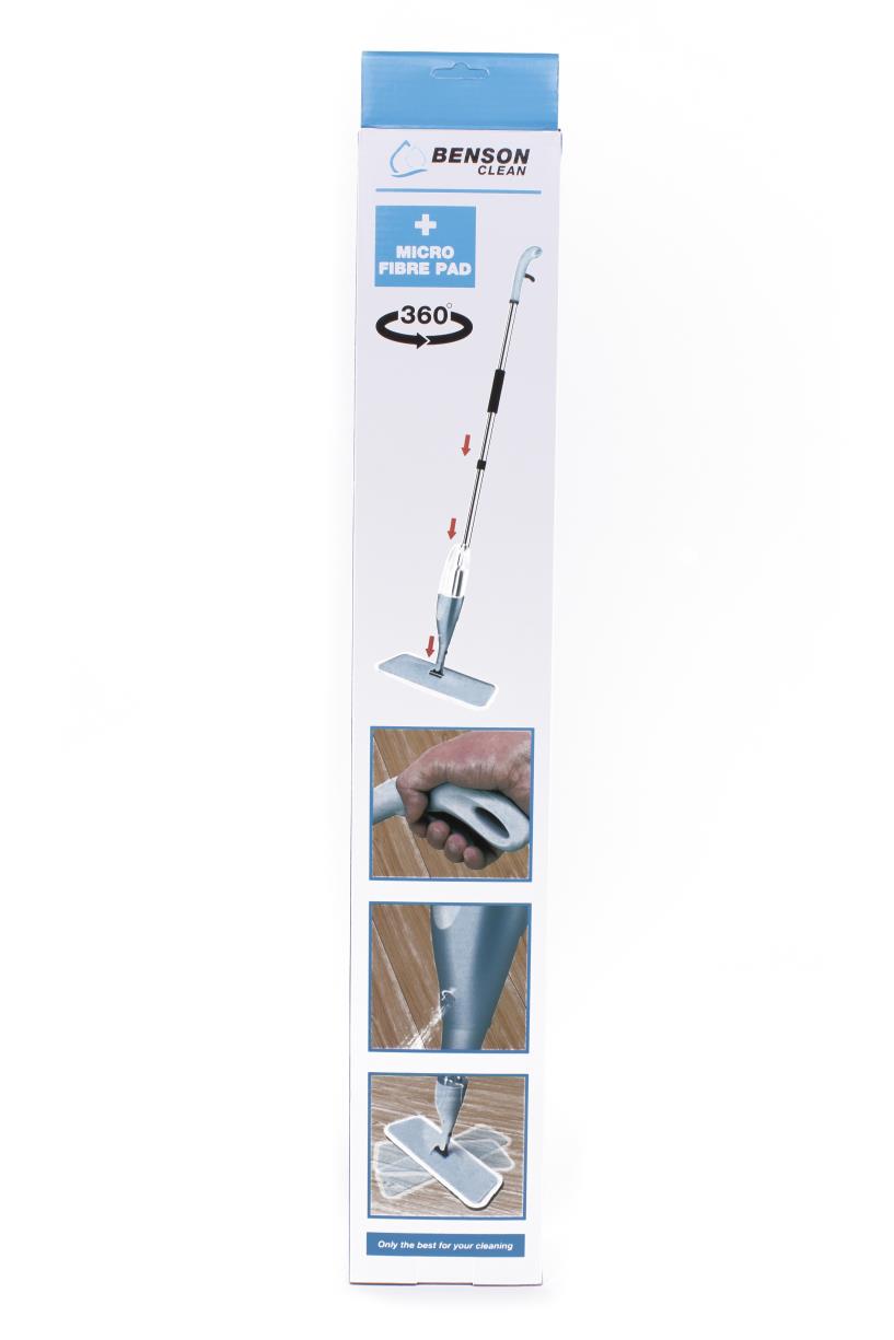 Mop with sprayfunction + microfibre pad