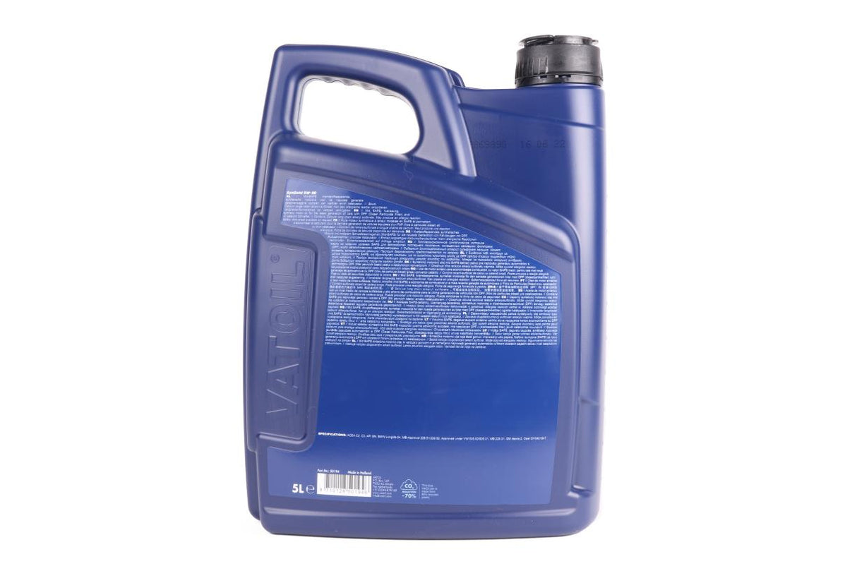 Vatoil motorolie 5W-30 5 ltr syngold